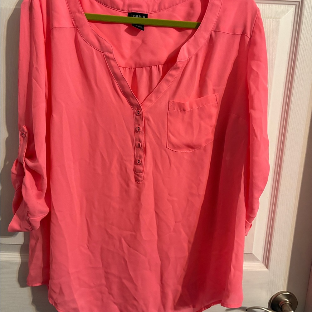 Torrid Pink Blouse